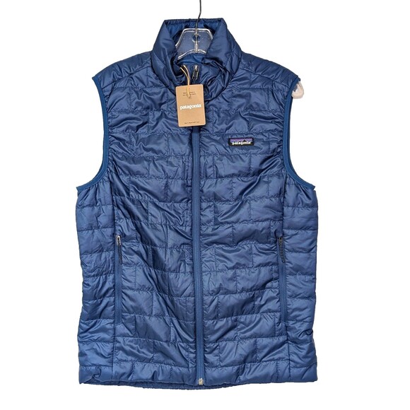 Patagonia Other - NEW Patagonia Mens Nano Puff Vest Clement Blue Size XL Full Zip